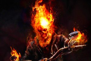 dark, Art, Artwork, Fantasy, Artistic, Original, Psychedelic, Horror, Evil, Creepy, Scary, Spooky, Halloween, Ghost, Rider, Skull, Chopper