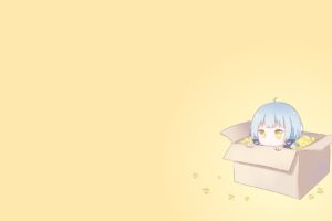blue, Hair, Chibi, Gradient, Photoshop, Polychromatic, Tagme,  artist , Vocaloid, Vocaloid, China, Xingchen, Yellow, Eyes