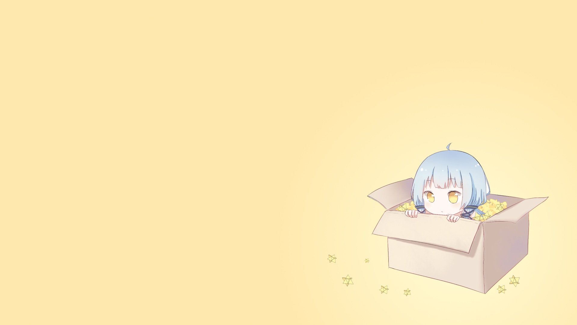 blue, Hair, Chibi, Gradient, Photoshop, Polychromatic, Tagme,  artist , Vocaloid, Vocaloid, China, Xingchen, Yellow, Eyes Wallpaper