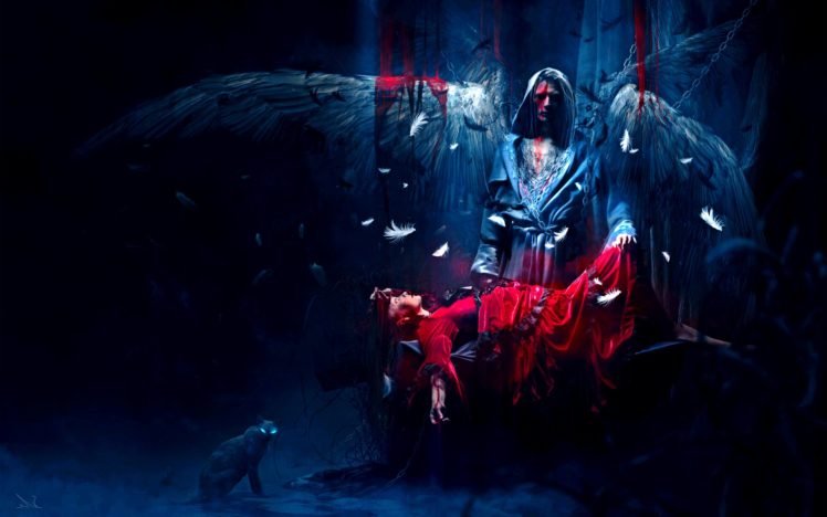 dark, Art, Artwork, Fantasy, Artistic, Original, Psychedelic, Horror, Evil, Creepy, Scary, Spooky, Halloween HD Wallpaper Desktop Background