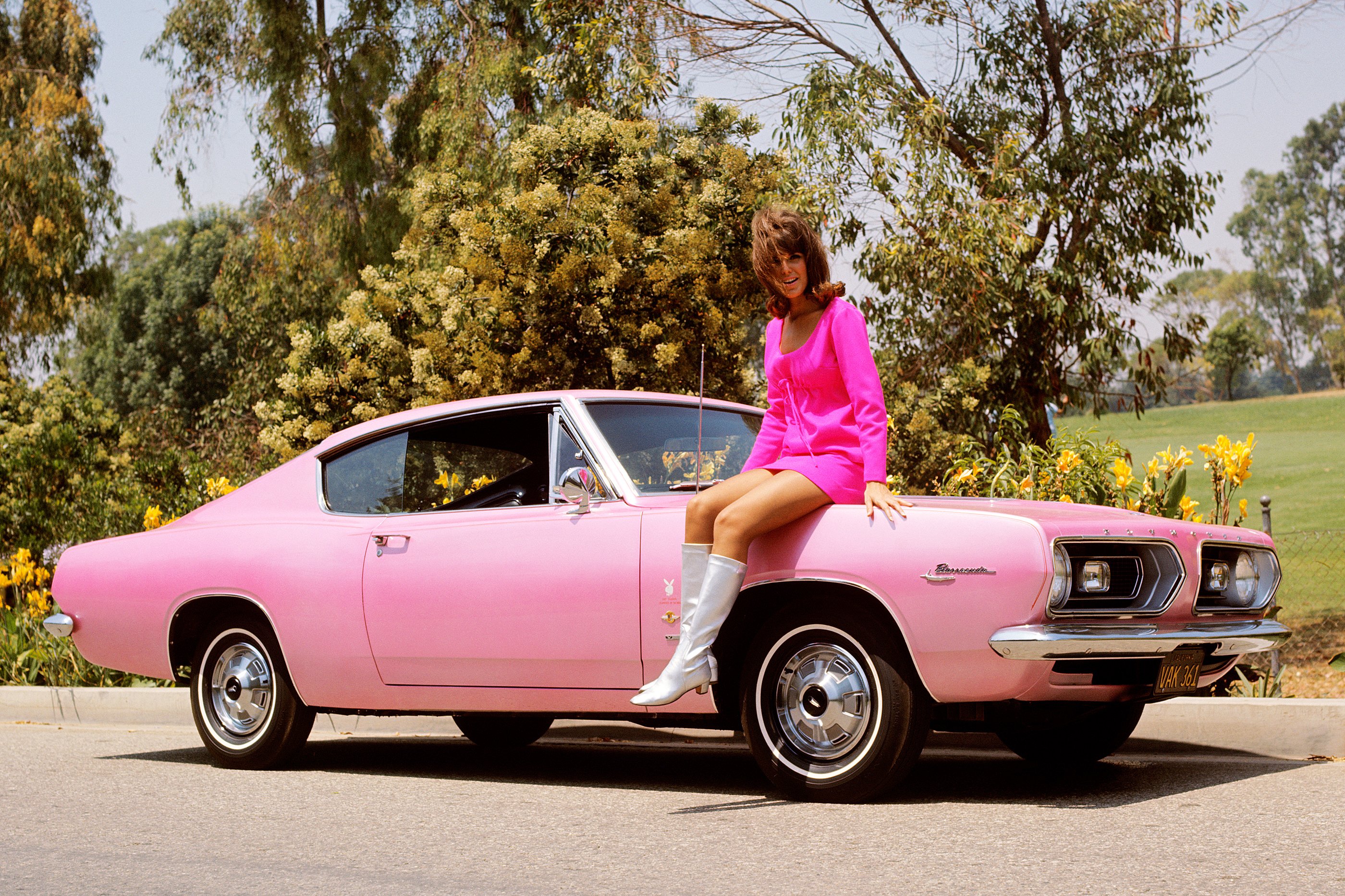 1967, Plymouth, Barracuda, Fastback, Playmate, Pink, Mopar, Muscle, Classic Wallpaper