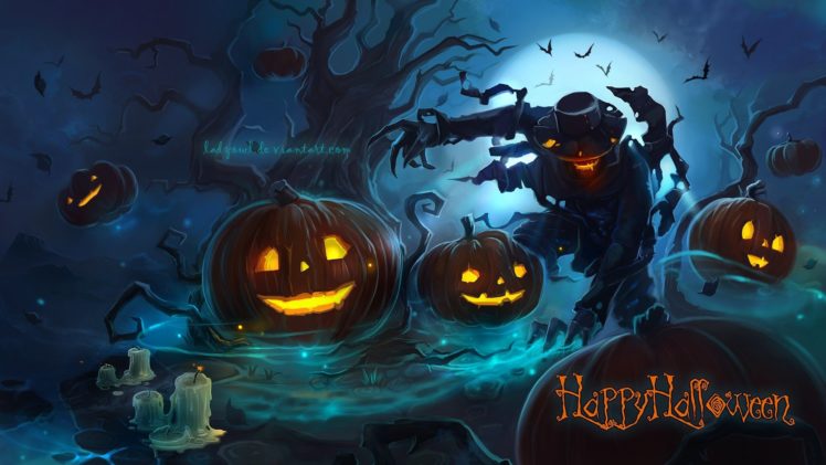 hallowee, Espantaoajaros, Calabazas HD Wallpaper Desktop Background