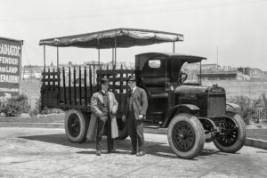 1920, Day, Elder, Model c, Stake, Rtro, Vintage, Pickup, Semi, Tractor
