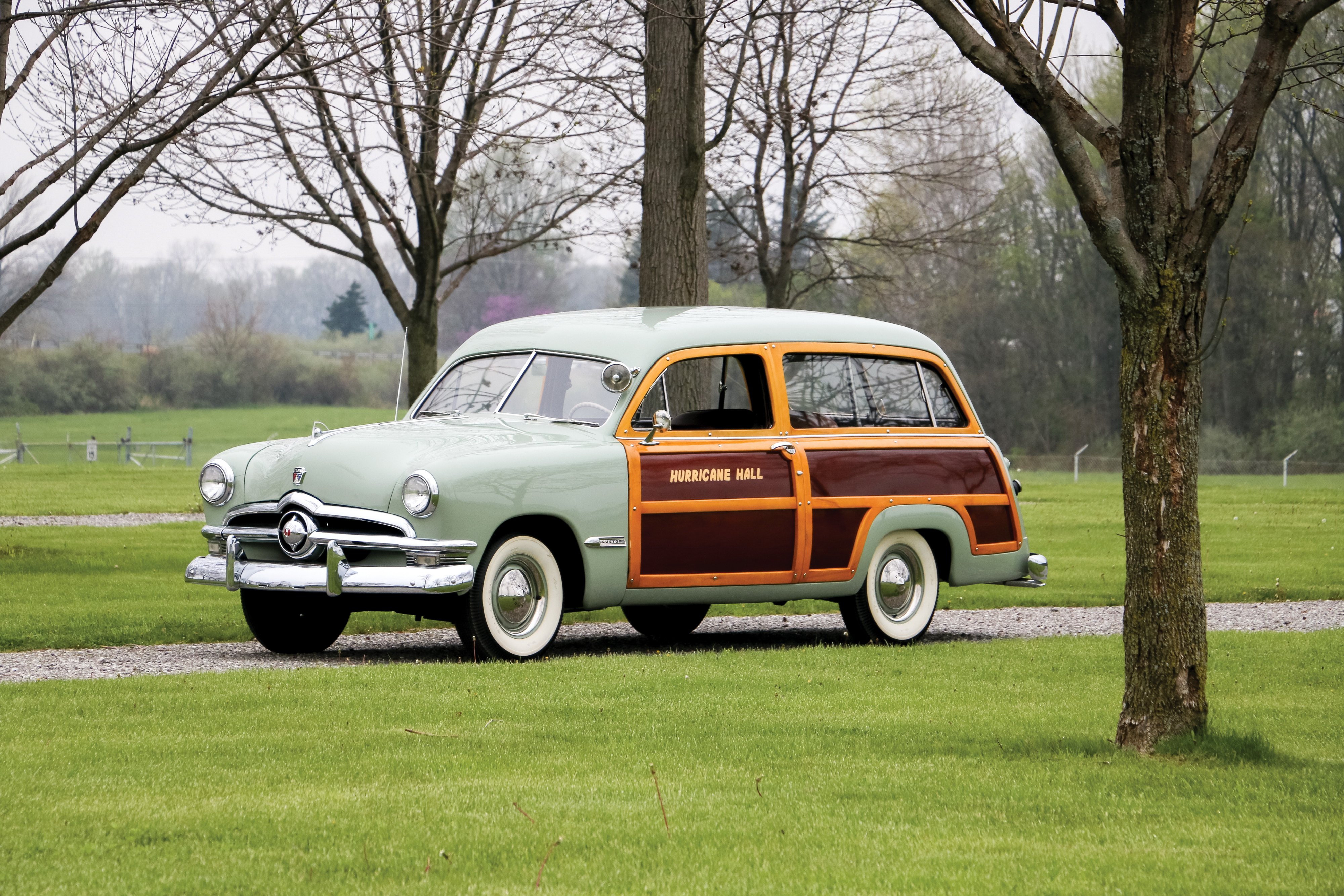 1950, Ford, Custom, Deluxe, Country, Squire, Stationwagon, Retro, Woody Wallpaper