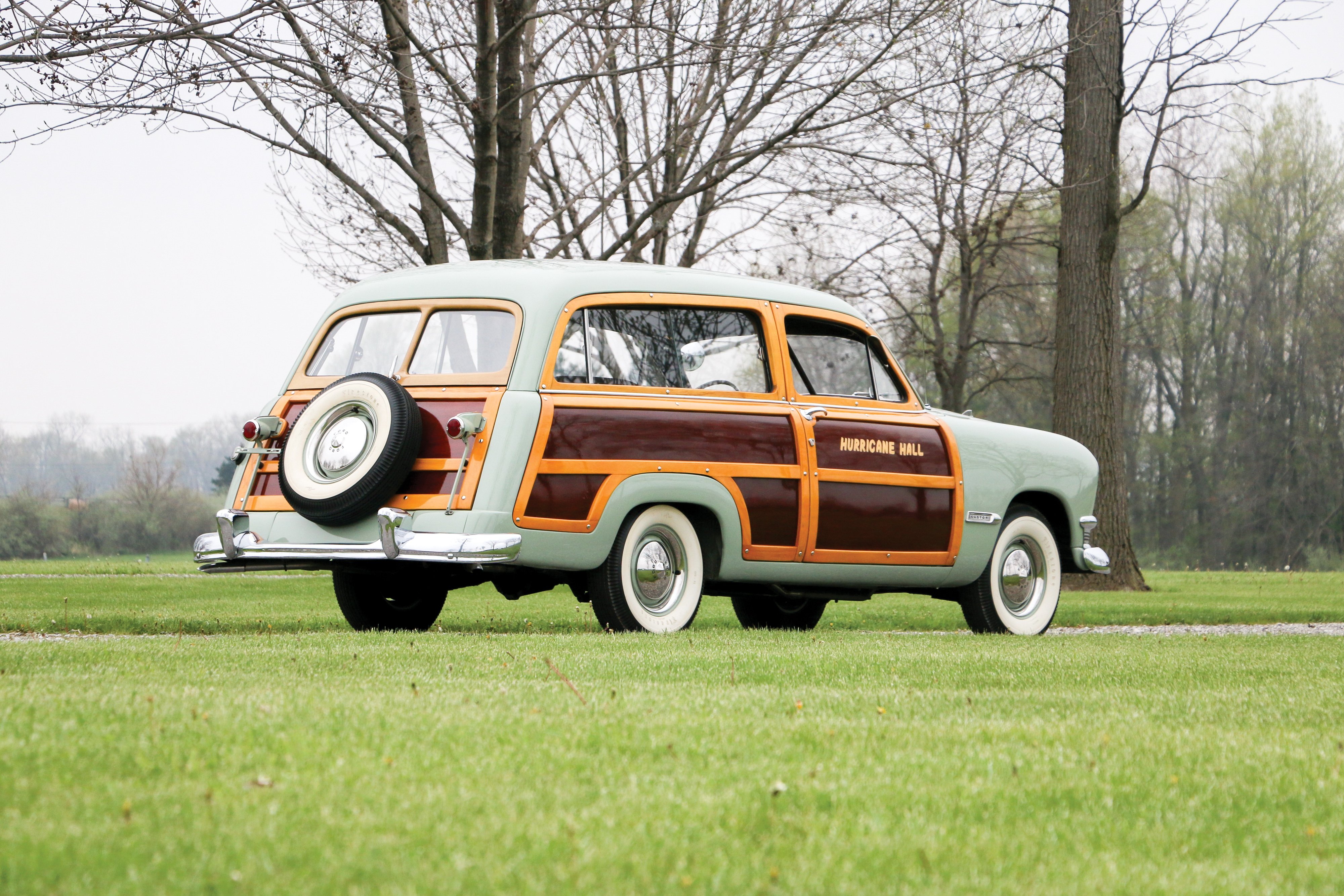 1950, Ford, Custom, Deluxe, Country, Squire, Stationwagon, Retro, Woody Wallpaper