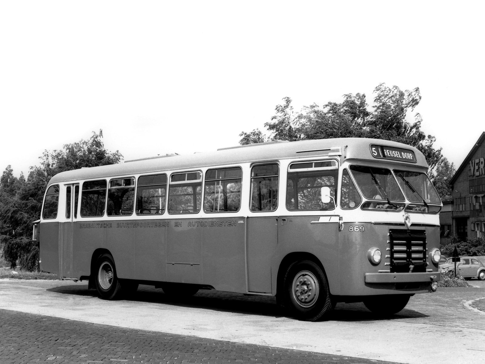 1958, Volvo, B616, Verheul, Bus, Transport, Semi, Tractor, Retro Wallpaper