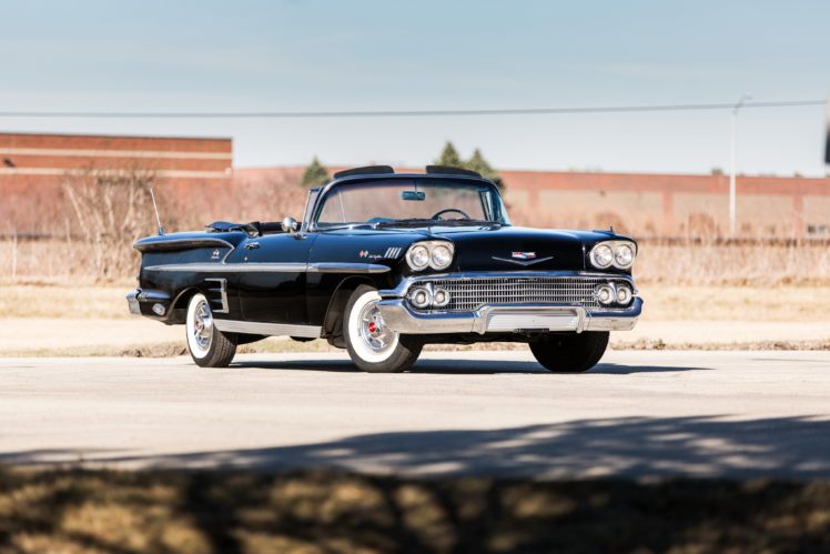 1958, Chevrolet, Bel, Air, Impala, 283, 250hp, Ramjet, Convertible, Luxury, Retro, Belair HD Wallpaper Desktop Background