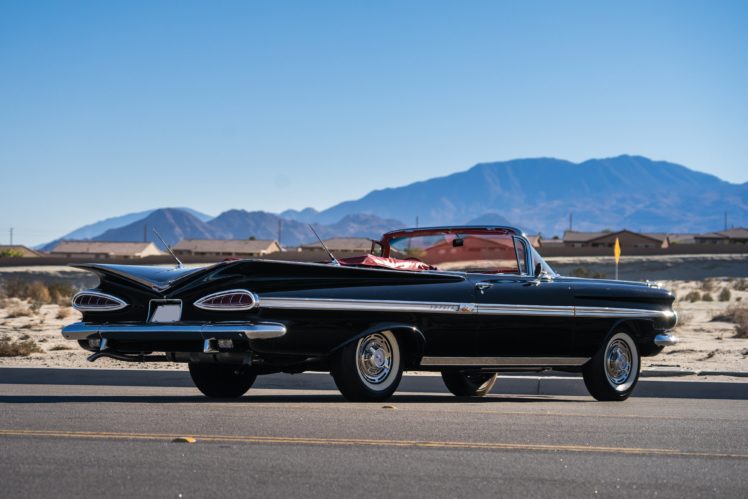 1959, Chevrolet, Impala, 348, 320hp, Convertible, Retro HD Wallpaper Desktop Background