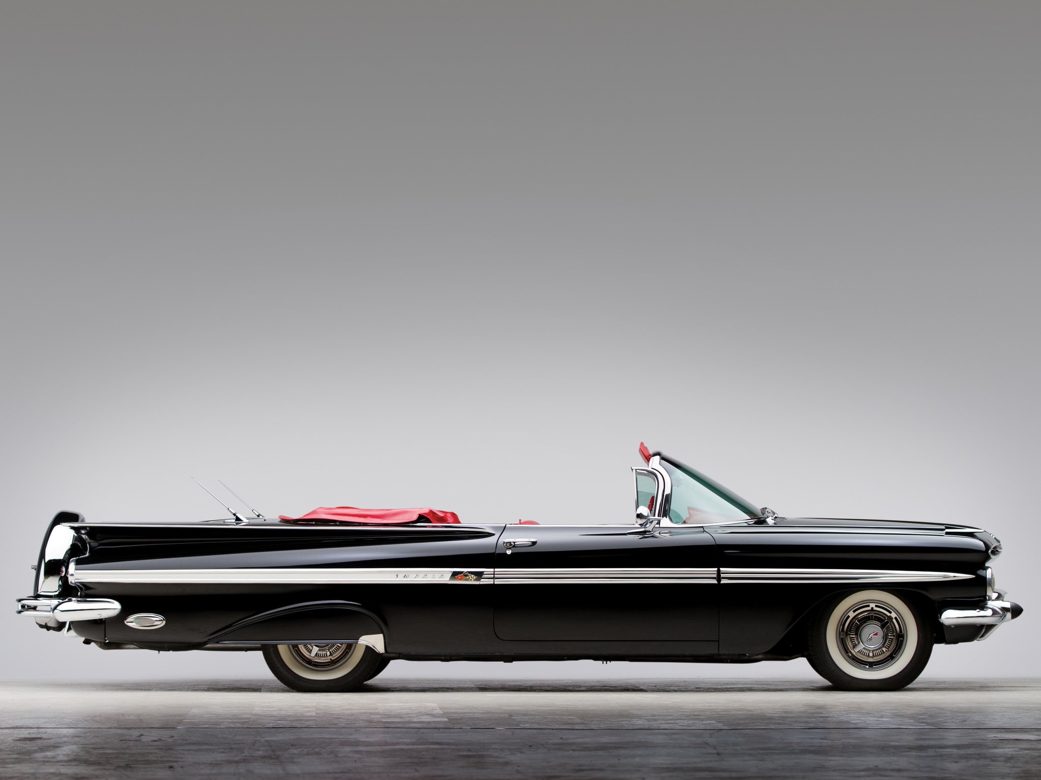 1959, Chevrolet, Impala, 348, 280hp, Convertible, Retro Wallpaper