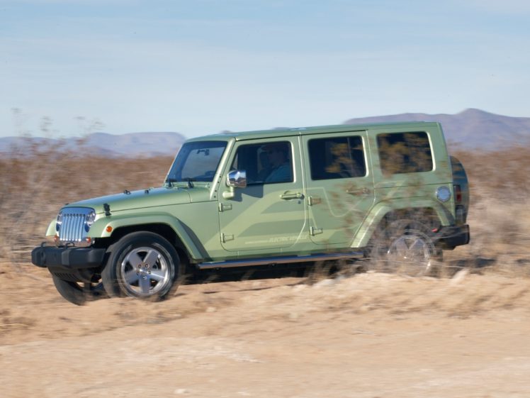 2009, Jeep, Wrangler, Unlimited, Ev, Concept, Suv, 4×4, Awd HD Wallpaper Desktop Background