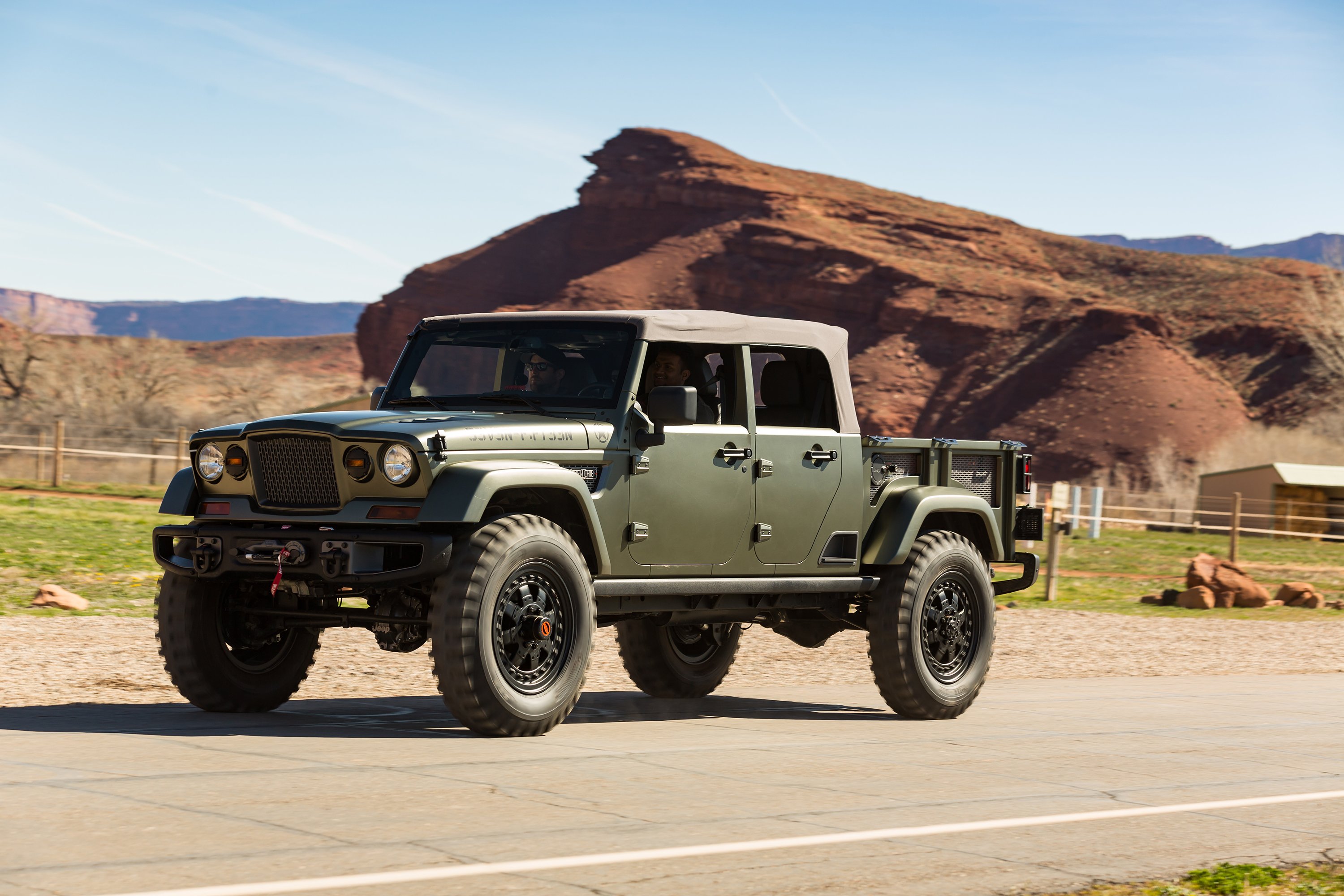 2016, Jeep, Crew, Chief, 715, Concept, 4x4, Suv, Pickup Wallpaper