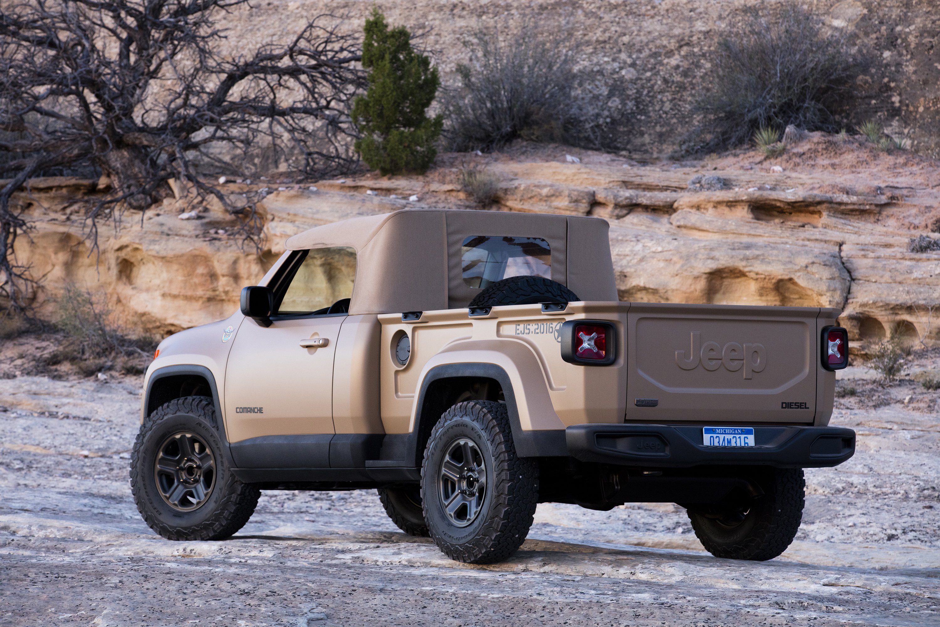 2016, Jeep, Comanche, Concept, Pickup, 4x4 Wallpaper