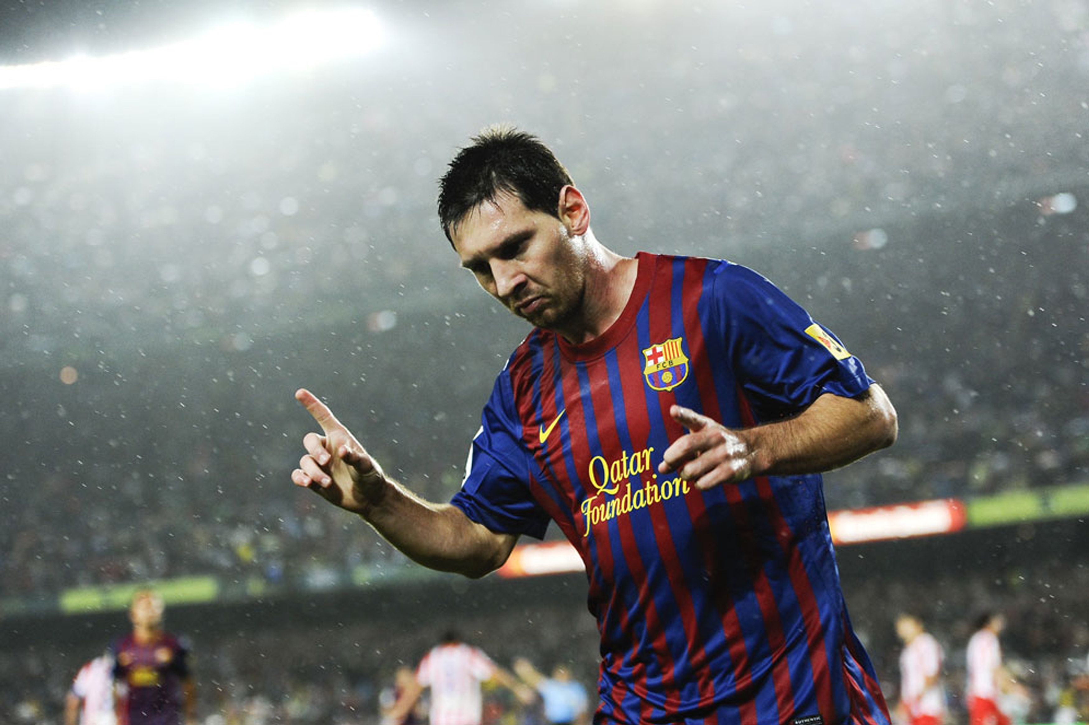 lionel, Messi, At, Barcelona Wallpaper