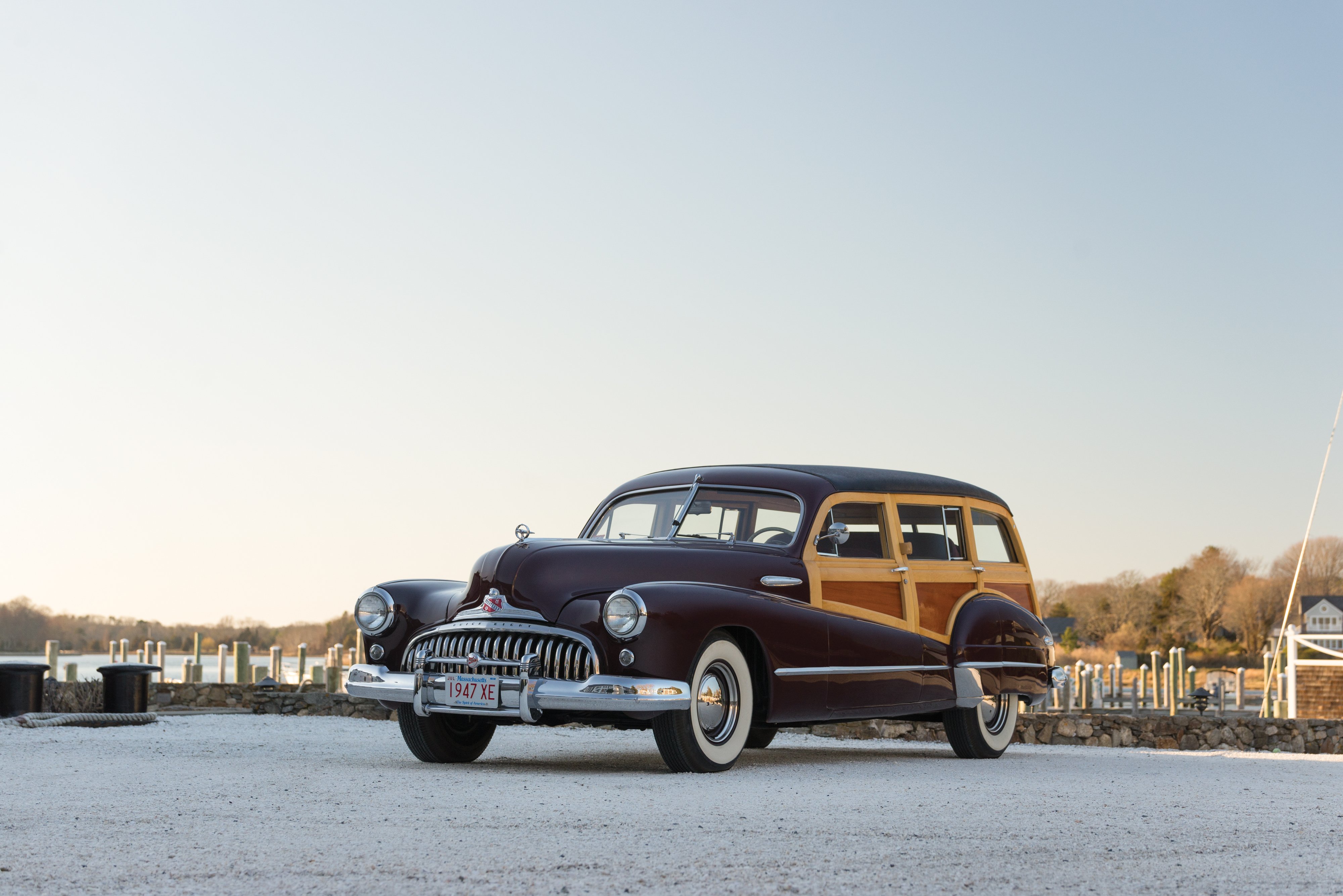 1947, Buick, Roadmaster, Estate, Wagon, Woodt, Stationwagon, Retro Wallpaper