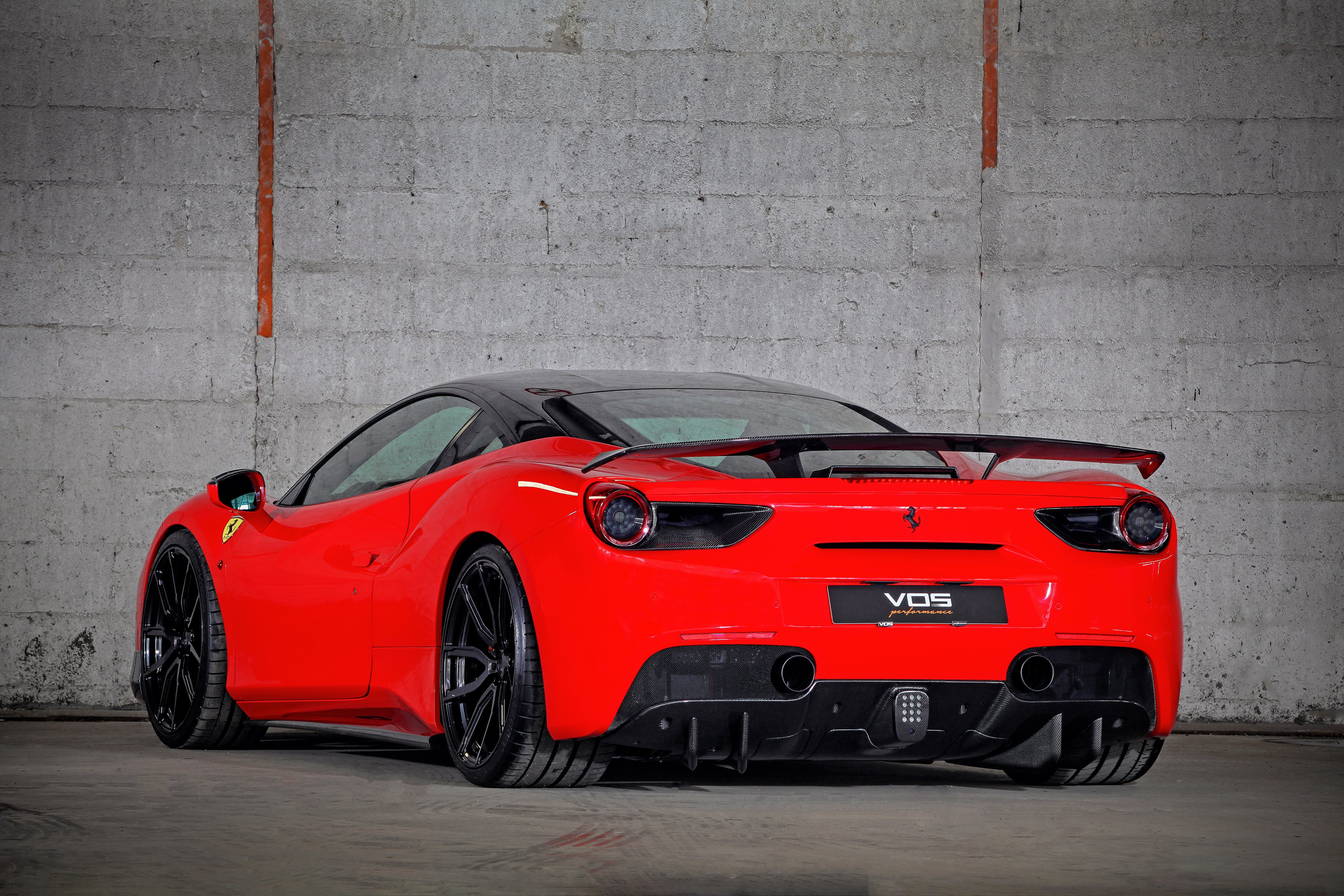 2016, Vos, Performance, Ferrari, 488, Gtb, Supercar Wallpaper