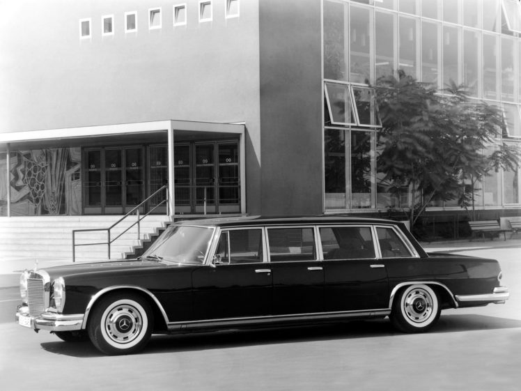 1964 81, Mercedes, Benz, 600, 6 door, Pullman, Limousine, W100, Luxury HD Wallpaper Desktop Background