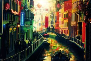 desktopography, Digital, Art, Fantasy, Beauty, Venice