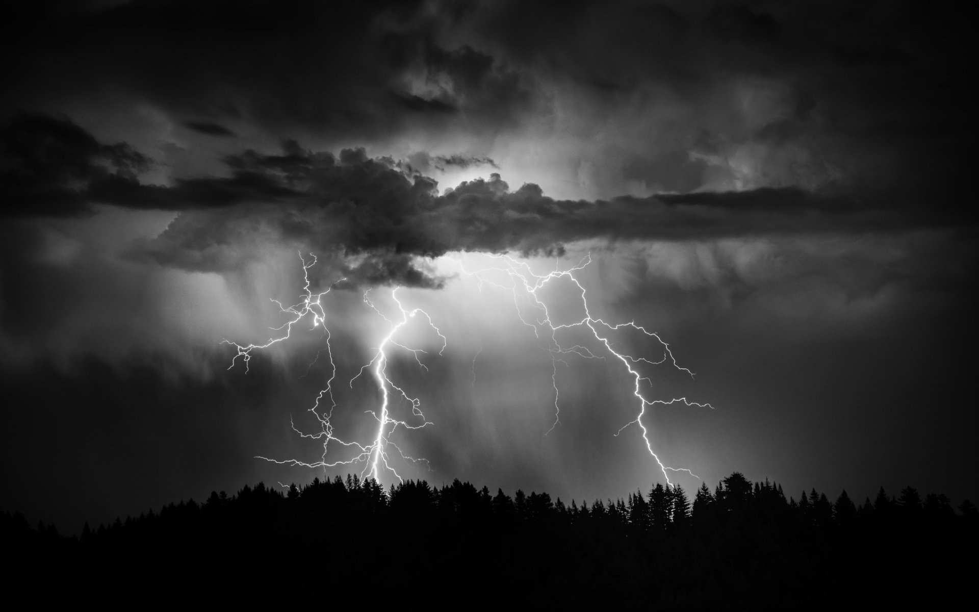 lightning, Storm, Rain, Clouds, Sky, Nature, Thunderstorm Wallpaper