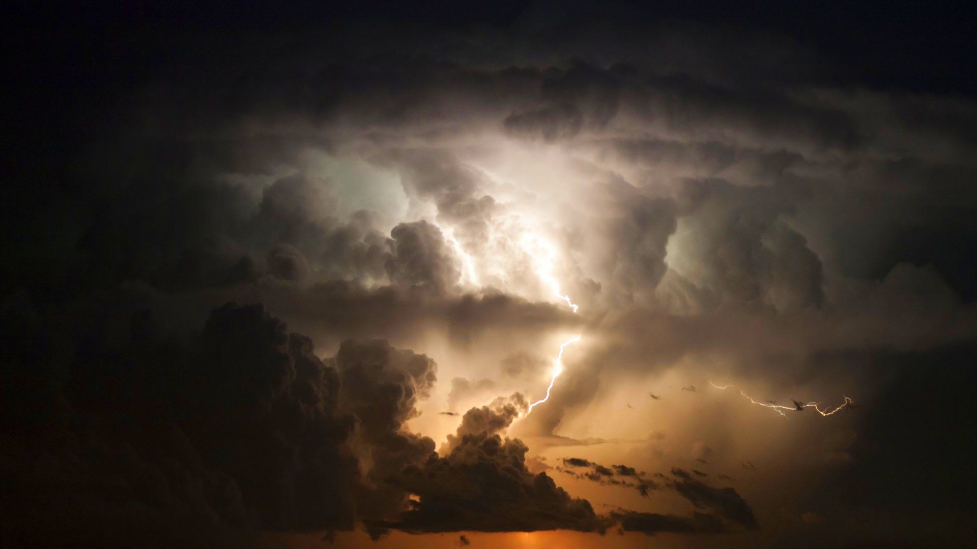 lightning, Storm, Rain, Clouds, Sky, Nature, Thunderstorm