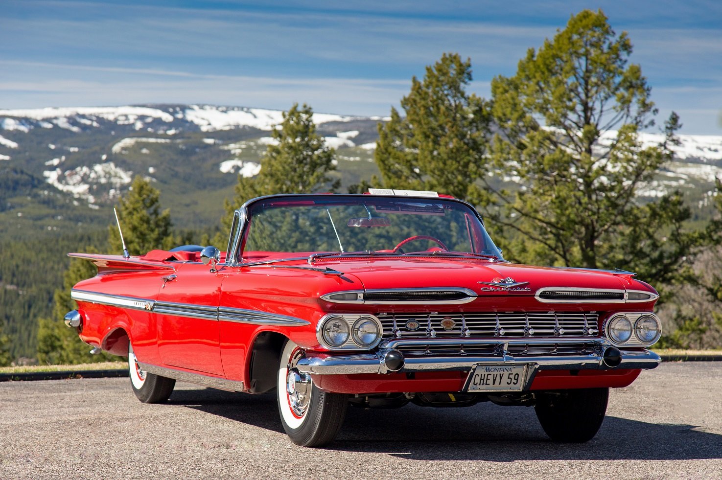1959, Chevrolet, Impala, Convertible, Cars, Classic Wallpaper
