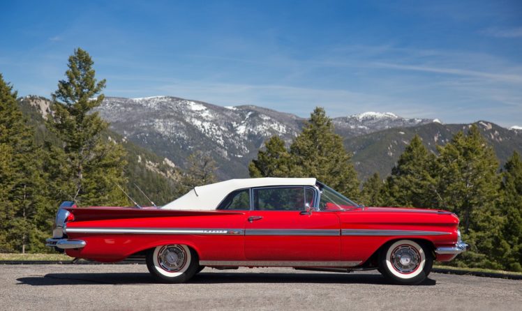1959, Chevrolet, Impala, Convertible, Cars, Classic HD Wallpaper Desktop Background