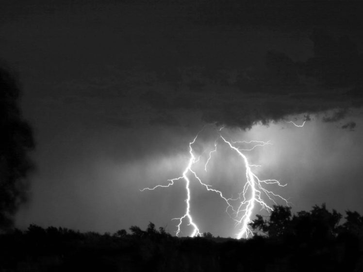 lightning, Storm, Rain, Clouds, Sky, Nature, Thunderstorm HD Wallpaper Desktop Background