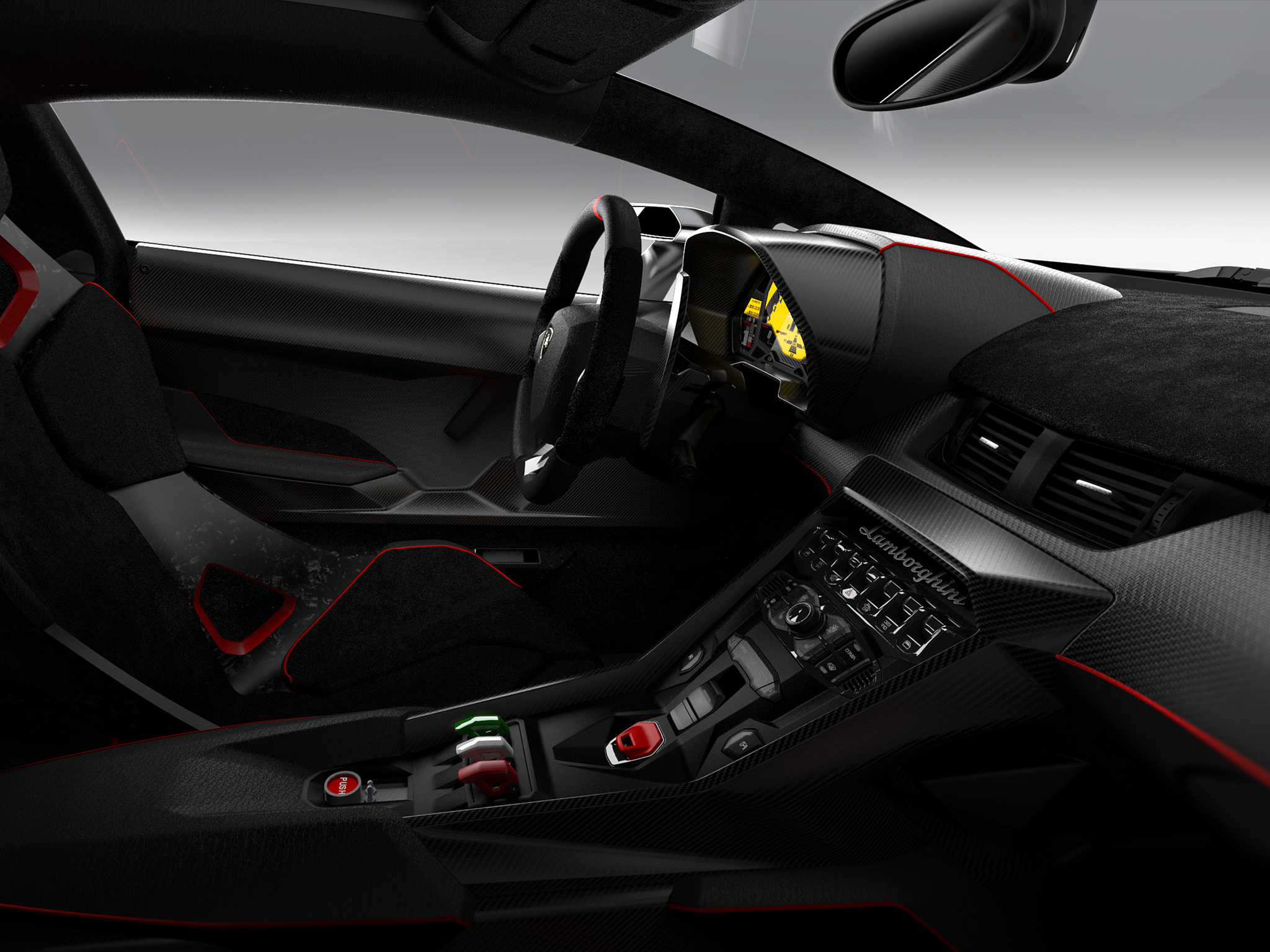 2013, Lamborghini, Veneno, Supercar, Supercars, Interior Wallpaper