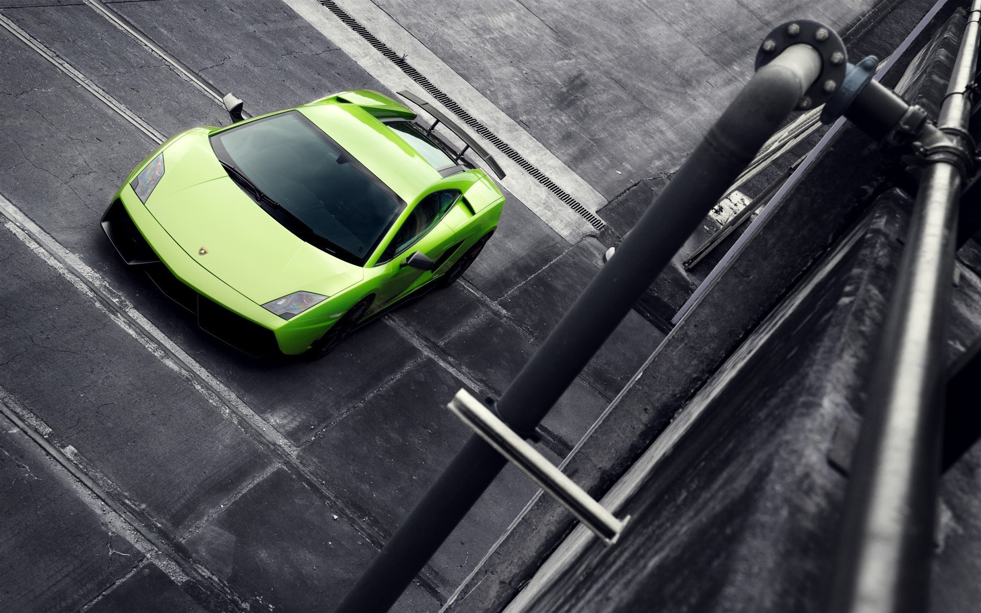cars, Lamborghini, Selective, Coloring, Green, Cars Wallpaper