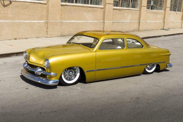 1951, Ford, Coupe, Custom, Kustom, Low, Old, School, Usa,  08 HD Wallpaper Desktop Background