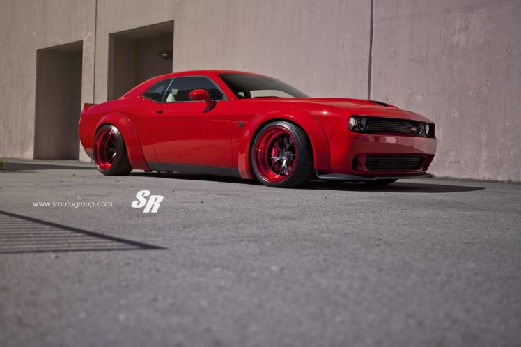 dodge, Challenger, Hellcat, Cars, Red, Bodykit, Liberty, Walk HD Wallpaper Desktop Background