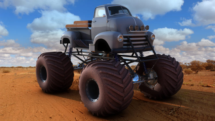 monster truck, Monster, Truck, Trucks, 4×4, Wheel, Wheels, Fw HD Wallpaper Desktop Background