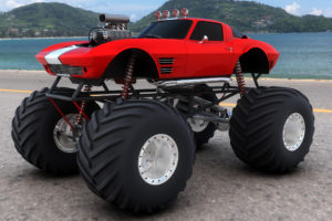 monster truck, Monster, Truck, Trucks, 4×4, Wheel, Wheels, Corvette, Corvettes, Hot, Rod, Rods