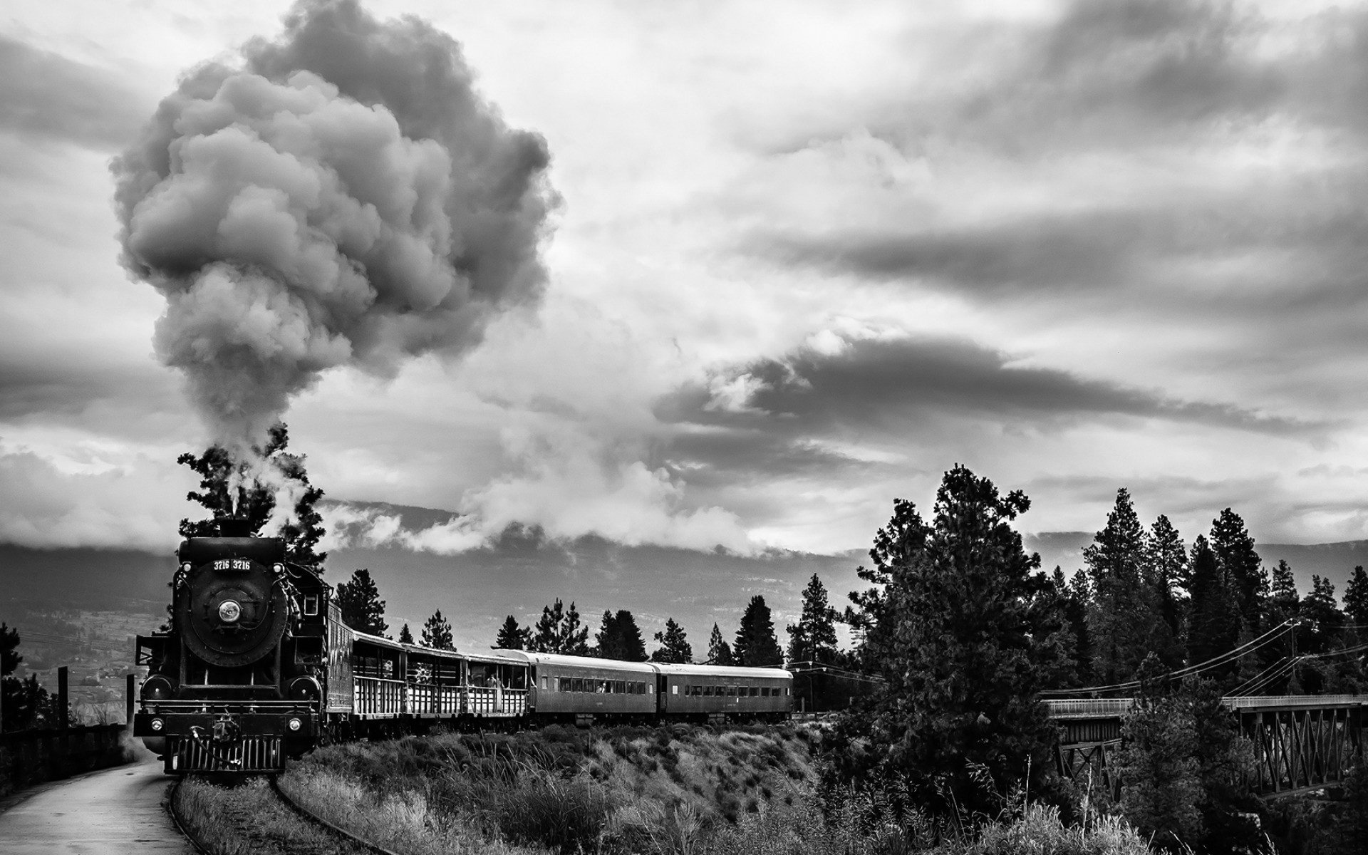 train, Locomotive, Railroad, Trains, Tractor, Tracks, Engine, Railway Wallpaper