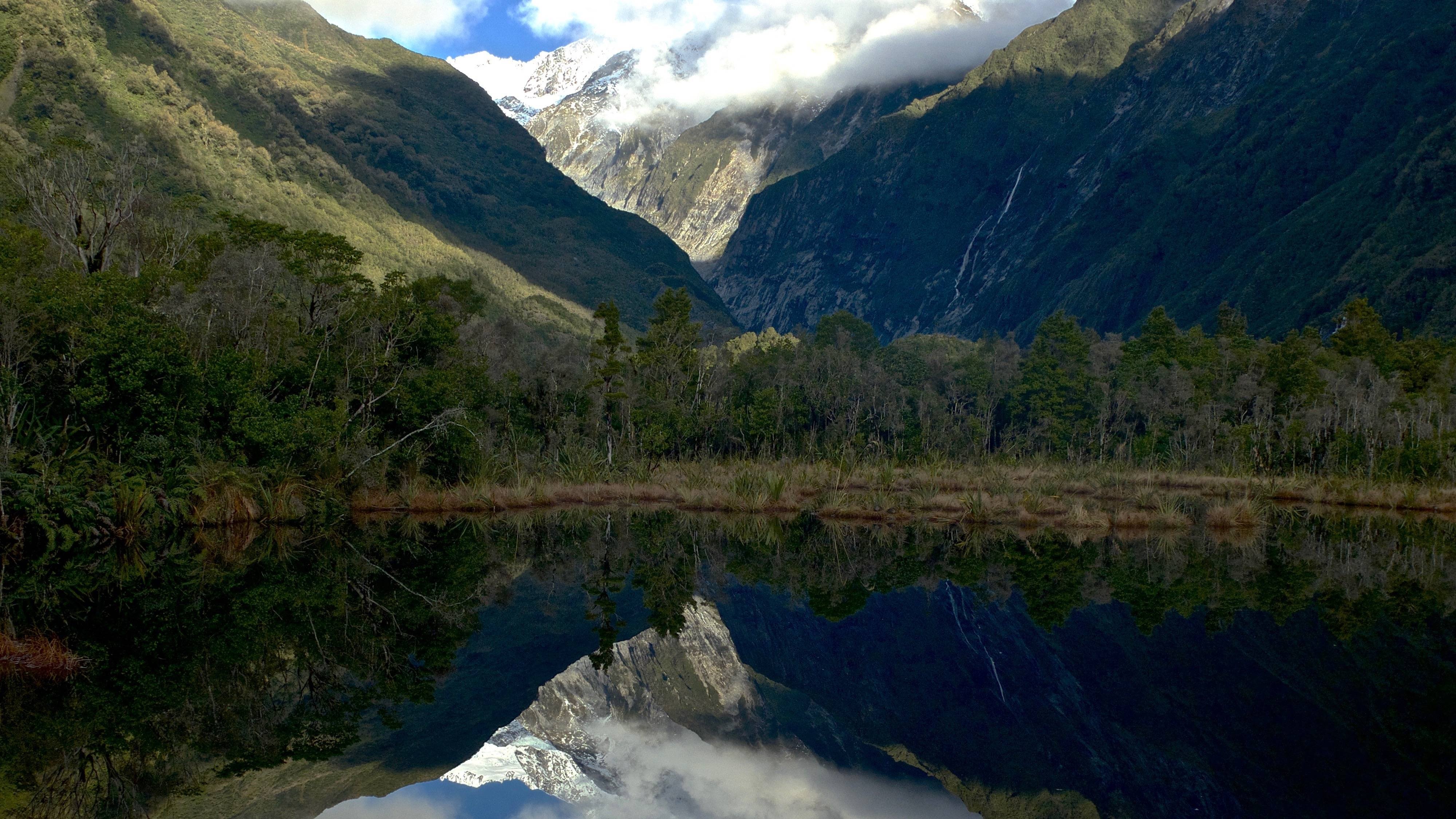 lake, Mountain, Beauty, Tree, Landscape, Sky, Cloud Wallpaper