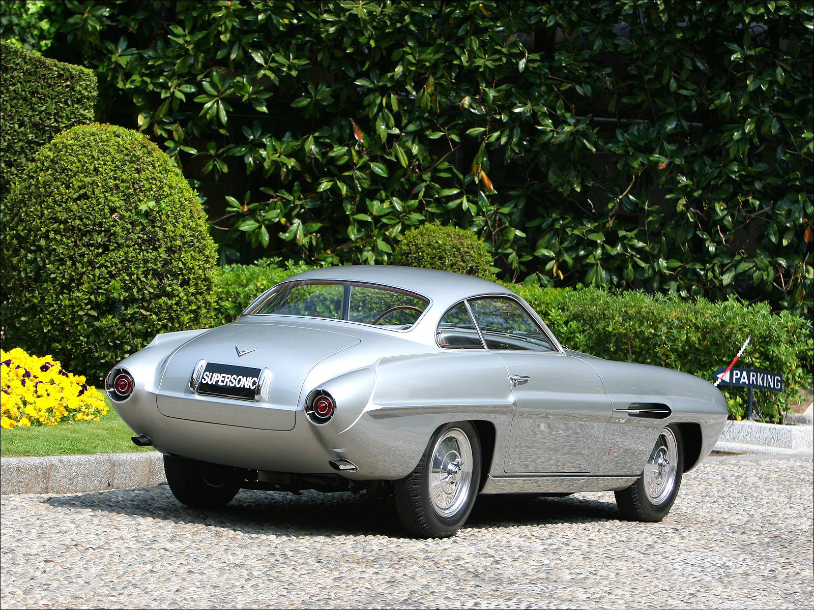 1953, Fiat, 8 v, Ghia, Supersonic, Concept, Retro Wallpaper