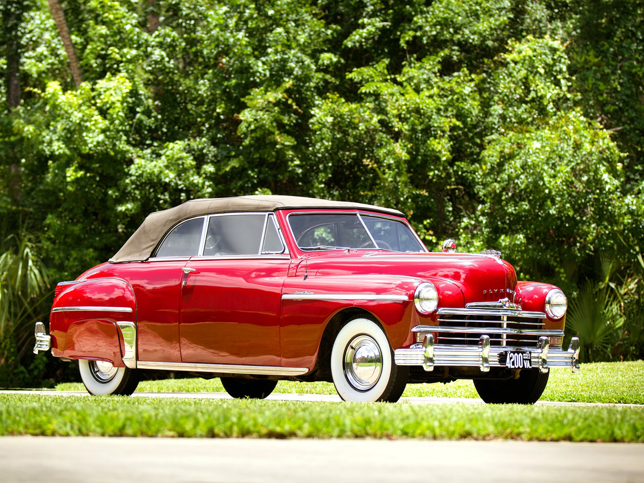 1949, Plymouth, Special, Deluxe, Convertible, Cars, Classic Wallpaper