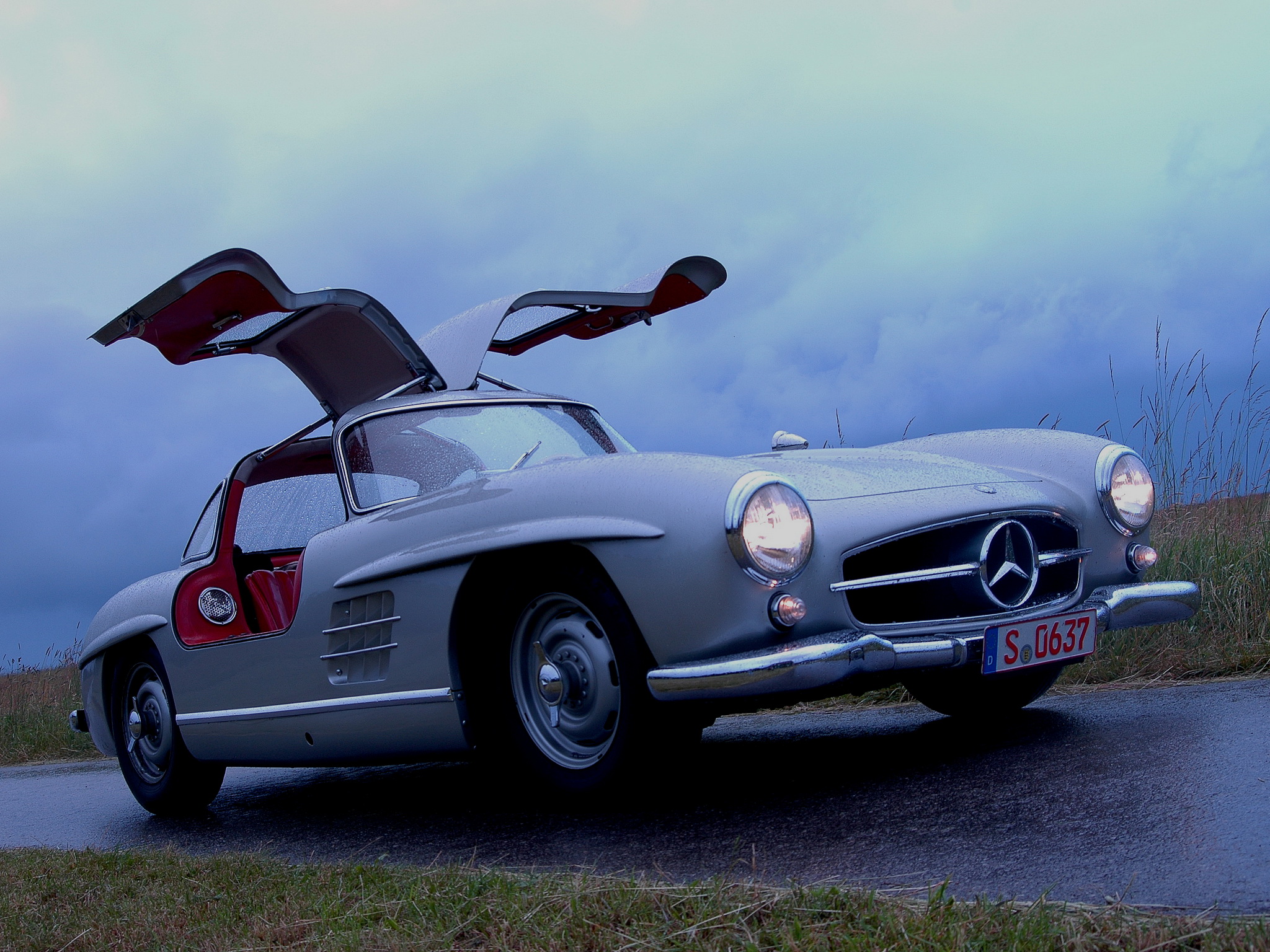 1954, Mercedes, Benz, 300 sl, W198, 300, Tetro, Supercar, Supercars, Gullwing Wallpaper