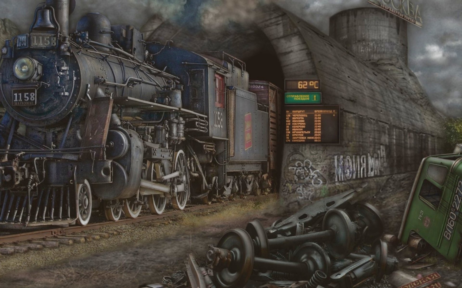 train, Locomotive, Railroad, Trains, Tractor, Tracks, Engine, Railway Wallpaper