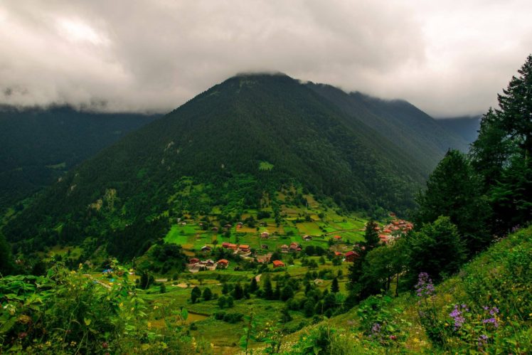 caykara, Trabzon, Landscape, Nature, Beauty, Amazing, Mountain, Sky, Clouds HD Wallpaper Desktop Background