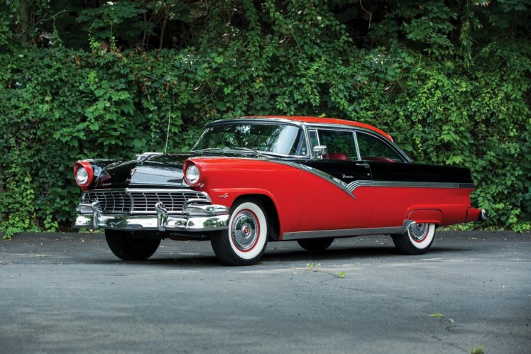 1956, Ford, Fairlane, Victoria, Hardtop, Coupe, Classic, Cars HD Wallpaper Desktop Background