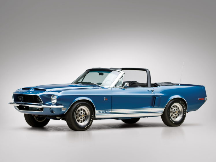 1968, Shelby, Gt500 kr, Gt500, Convertible, Ford, Mustang, Muscle, Classic HD Wallpaper Desktop Background