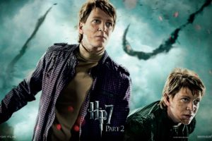 fantasy, Movies, Film, Harry, Potter, Magic, Harry, Potter, And, The, Deathly, Hallows, Movie, Posters, Fred, Weasley, George, Weasley, Oliver, Phelps, James, Phelps