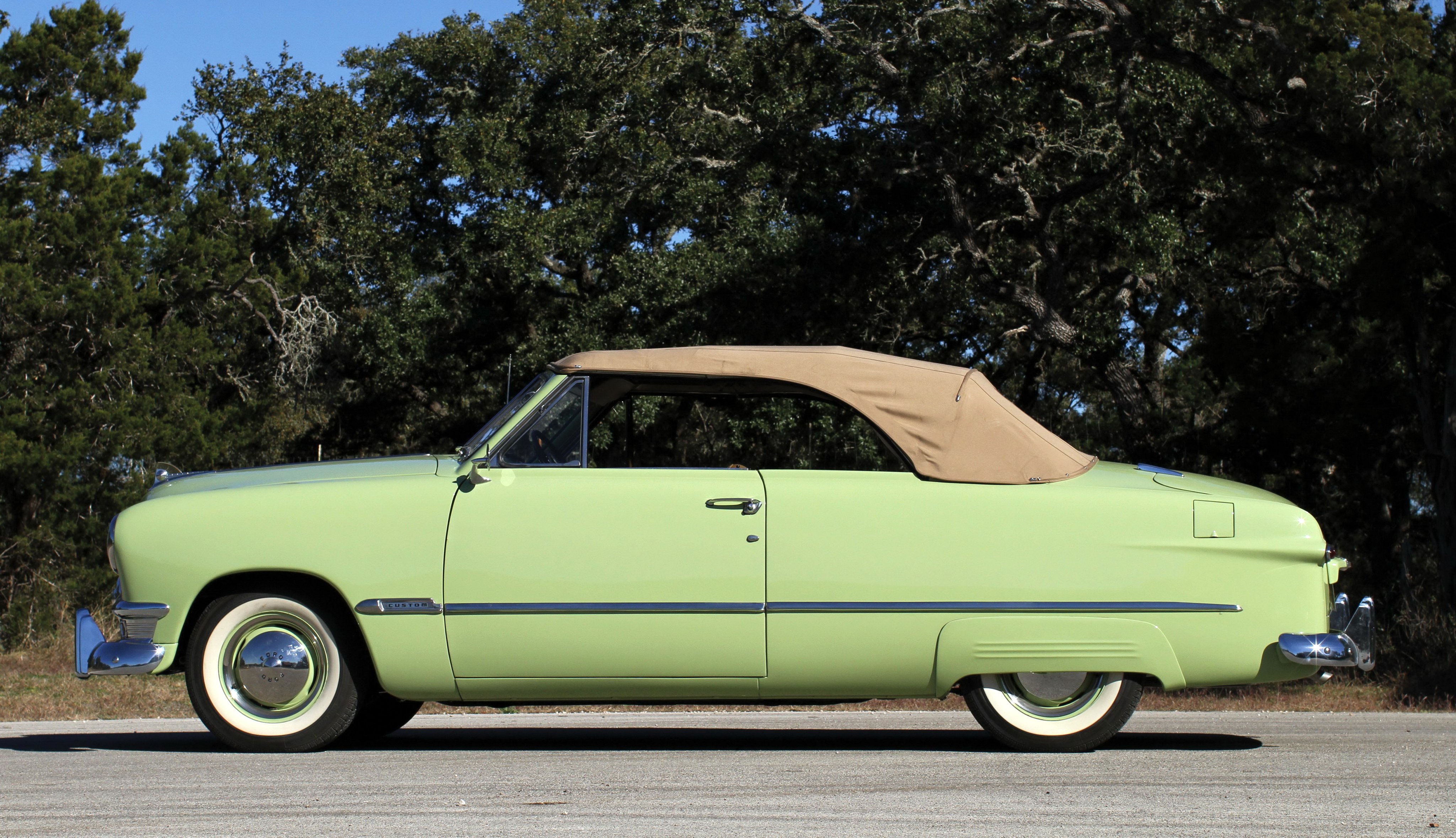 1950, Ford, Custom, Deluxe, Convertible, Coupe, Cars, Classic Wallpaper