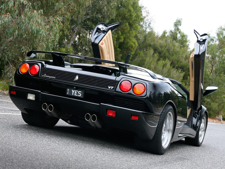 1995, Lamborghini, Diablo vt, Roadster, Au spec, Diablo, Supercar, Supercars HD Wallpaper Desktop Background