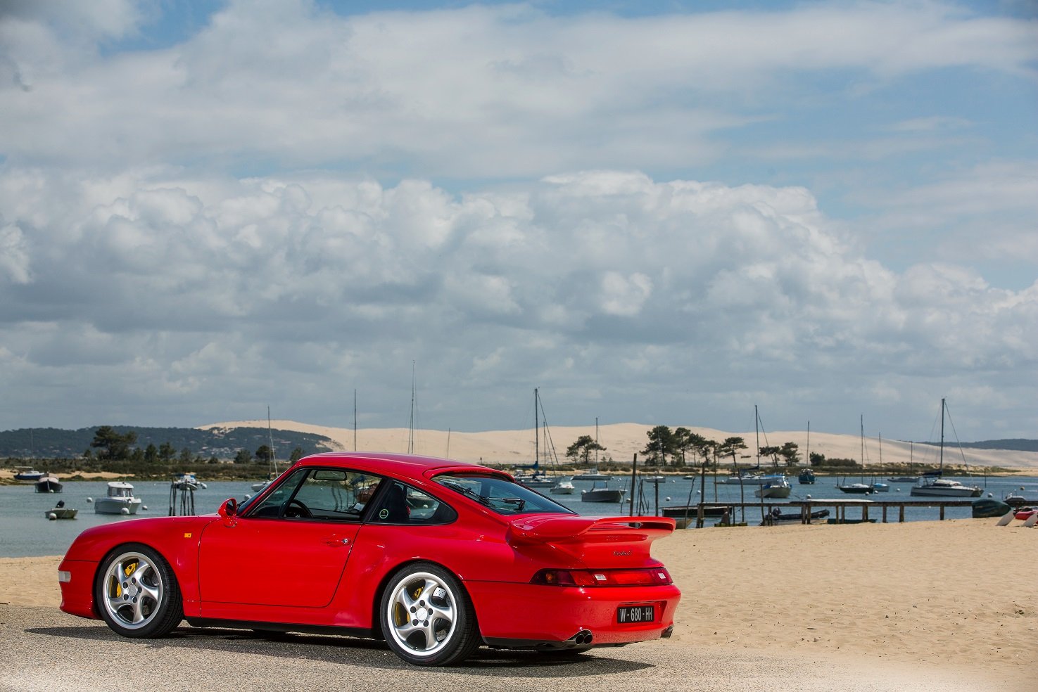 porsche, 911, Turbo, S, Coupe,  993 , Cars, Red, 1997 Wallpaper
