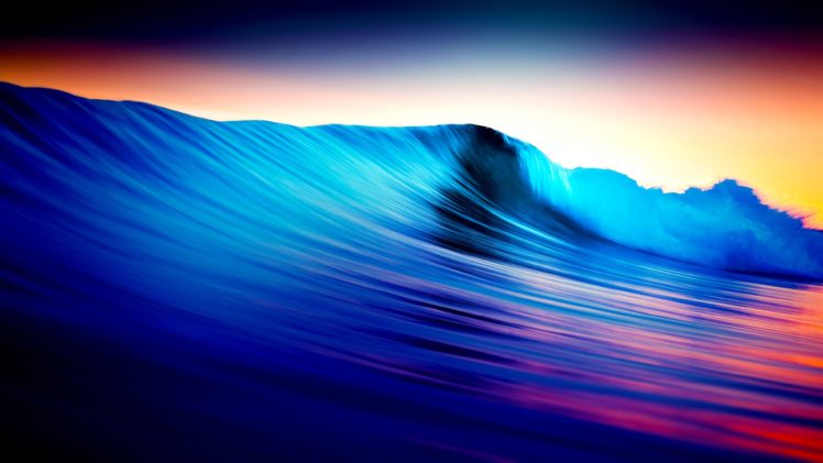 olas, Mar, Azul, Naturaleza HD Wallpaper Desktop Background