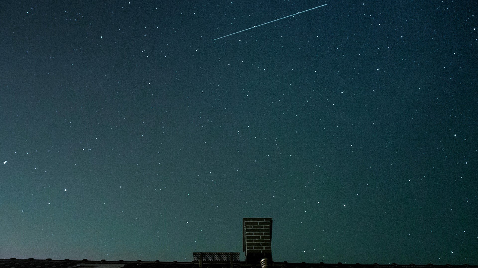 cielo, Estrella, Fugaz, Noche, Naturaleza Wallpaper