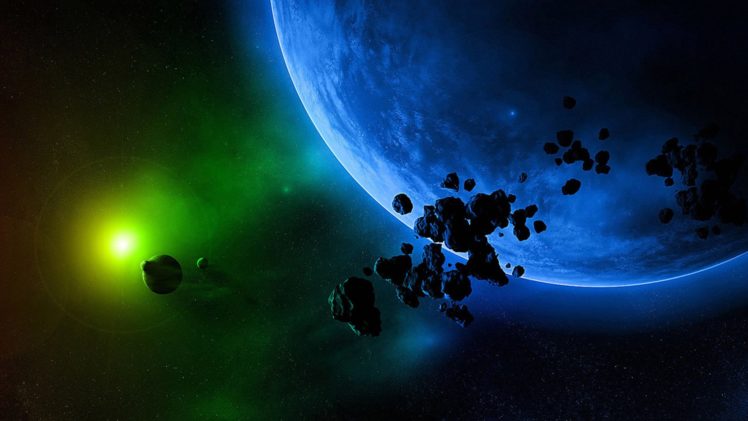 asteroides, Planeta, Espacio, Naturaleza HD Wallpaper Desktop Background