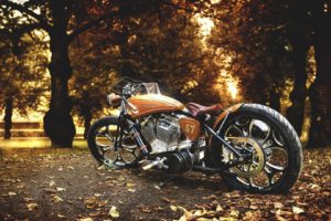 motorcycle, Free, Spirit, Trees, Autumn, Leaves