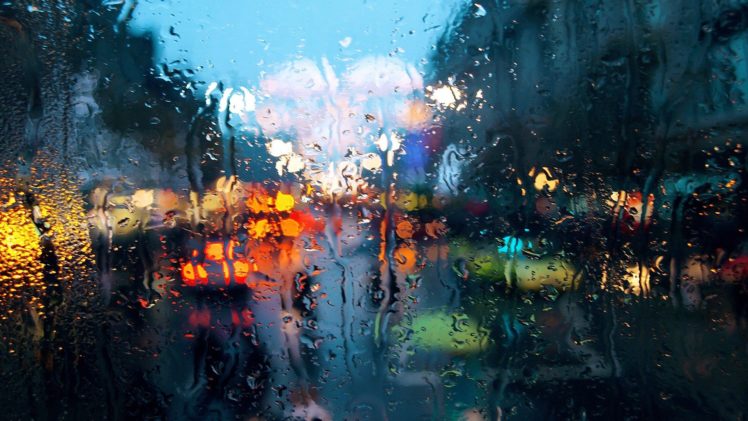 water, Drops, Window, Rain, Bokeh HD Wallpaper Desktop Background